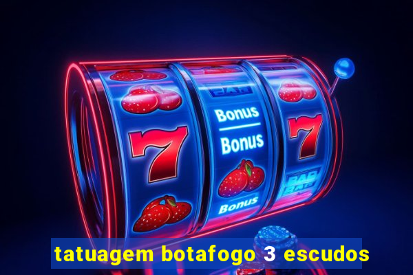 tatuagem botafogo 3 escudos